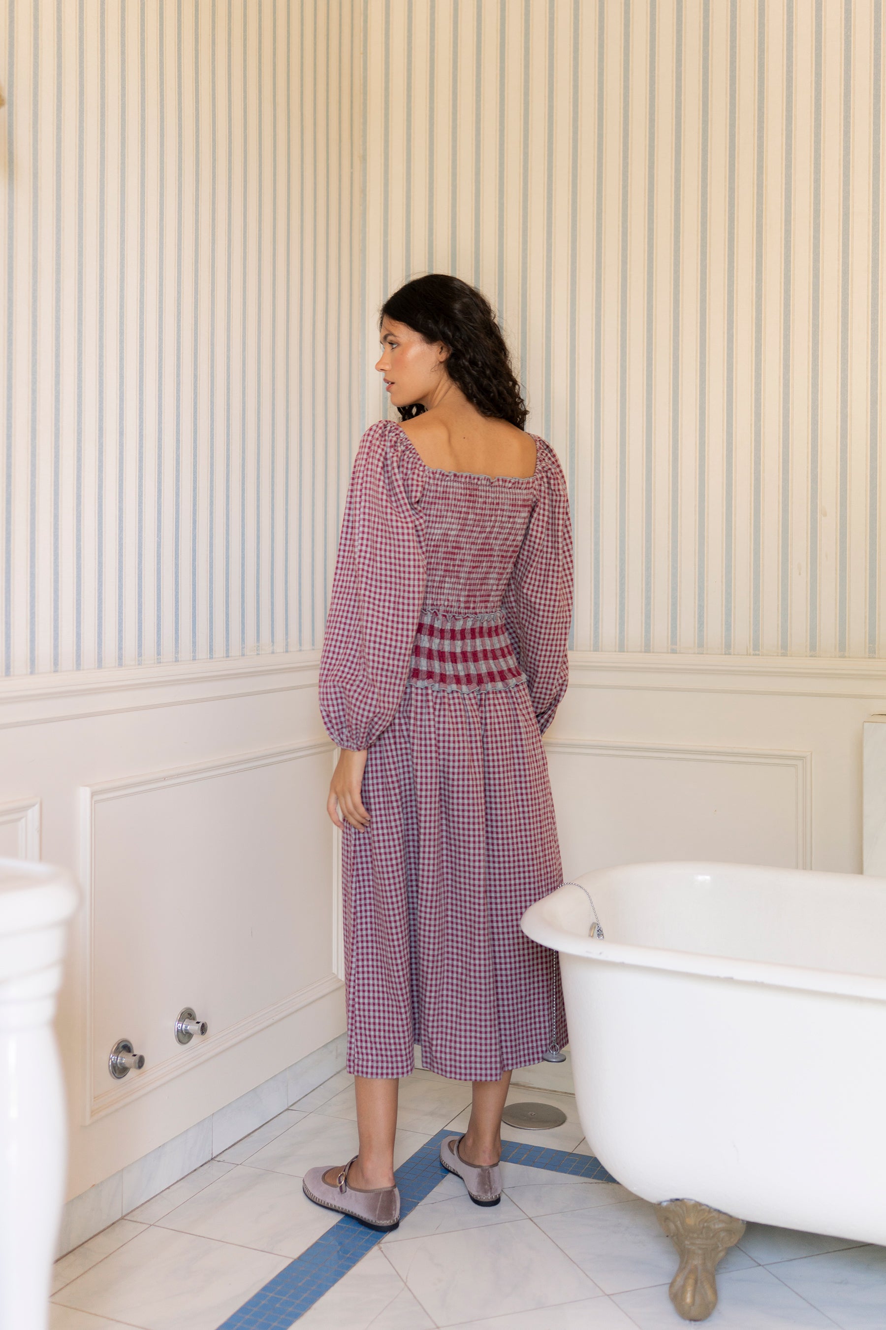 Vestido Vichy Rouge - Vanó Studio