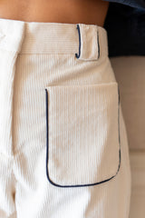 Pantalón pana crudo