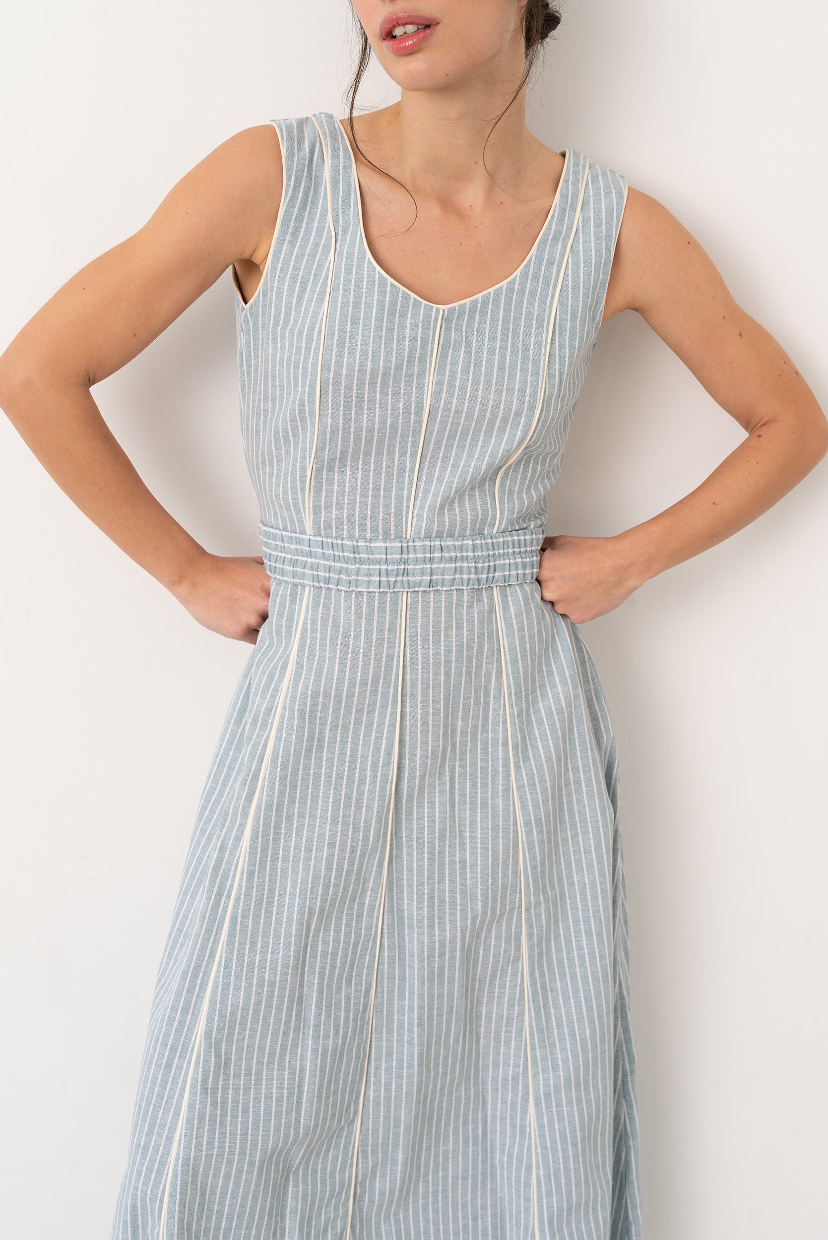 Vestido Vendome Azul - Vanó Studio