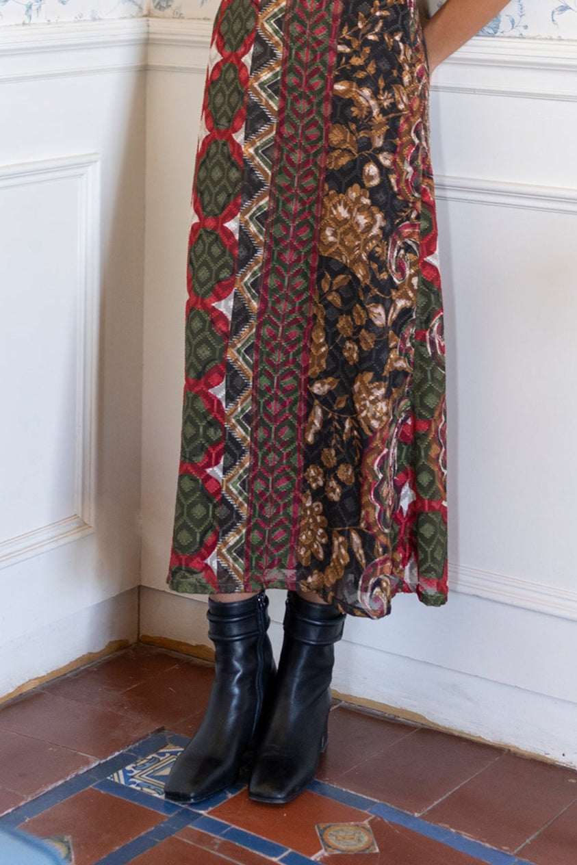 Vestido Bardot Boho - Vanó Studio