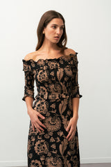 Vestido Bardot Noir