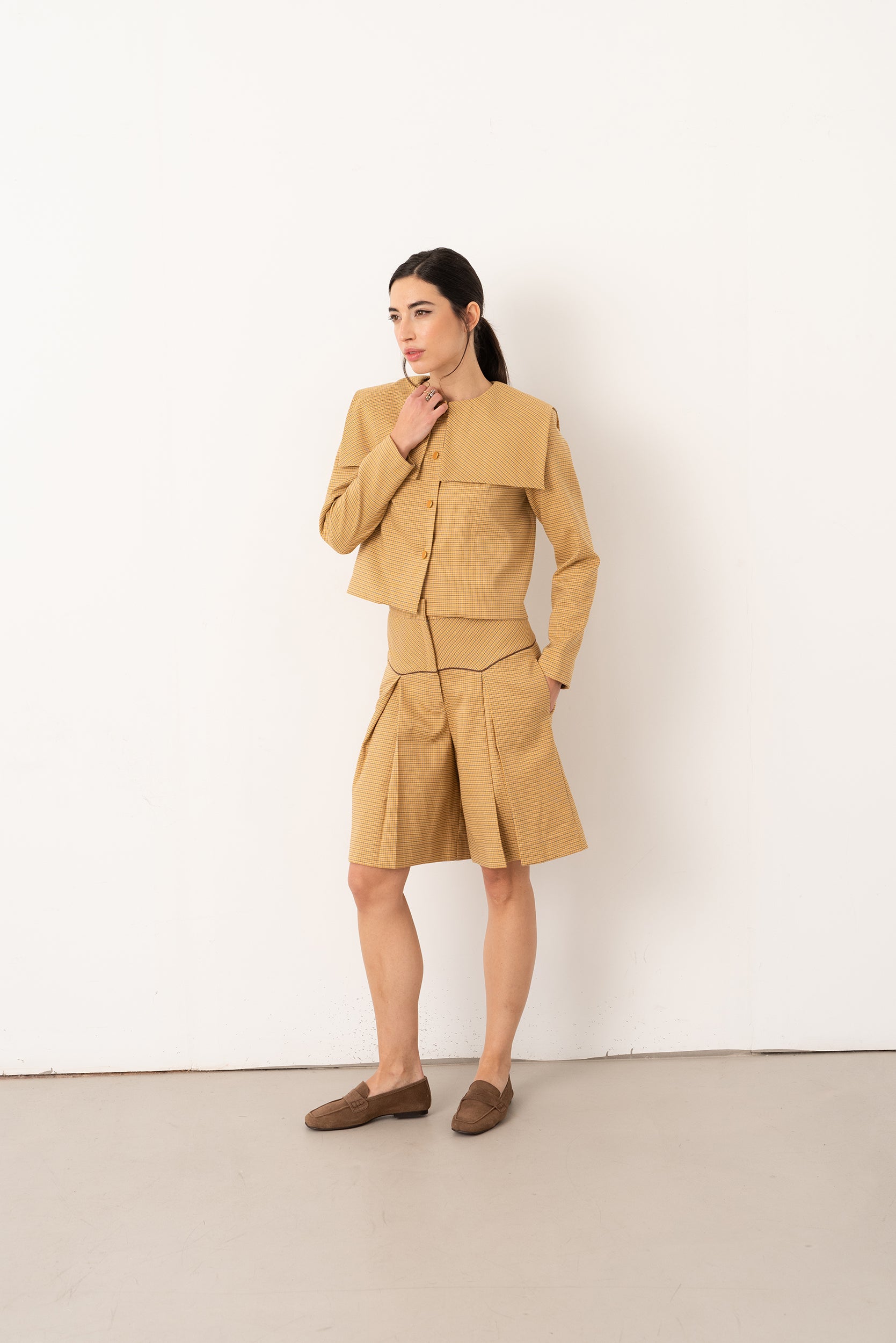 Pantalón bermuda Moutarde - Vanó Studio