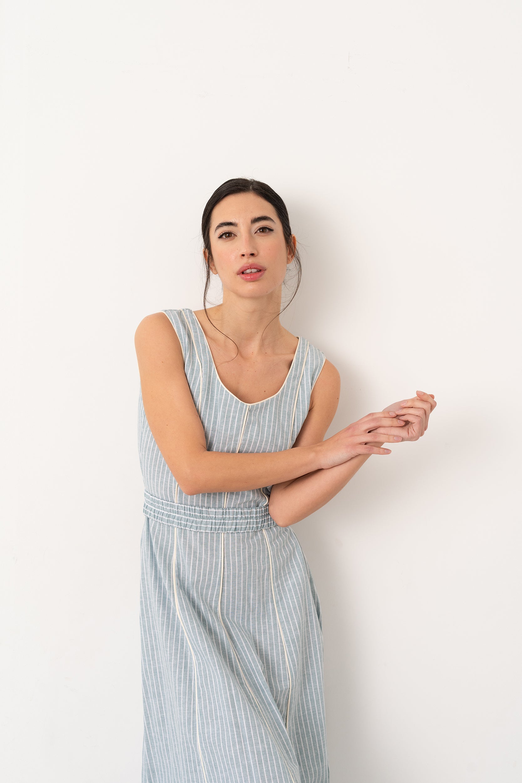 Vestido Vendome Azul - Vanó Studio