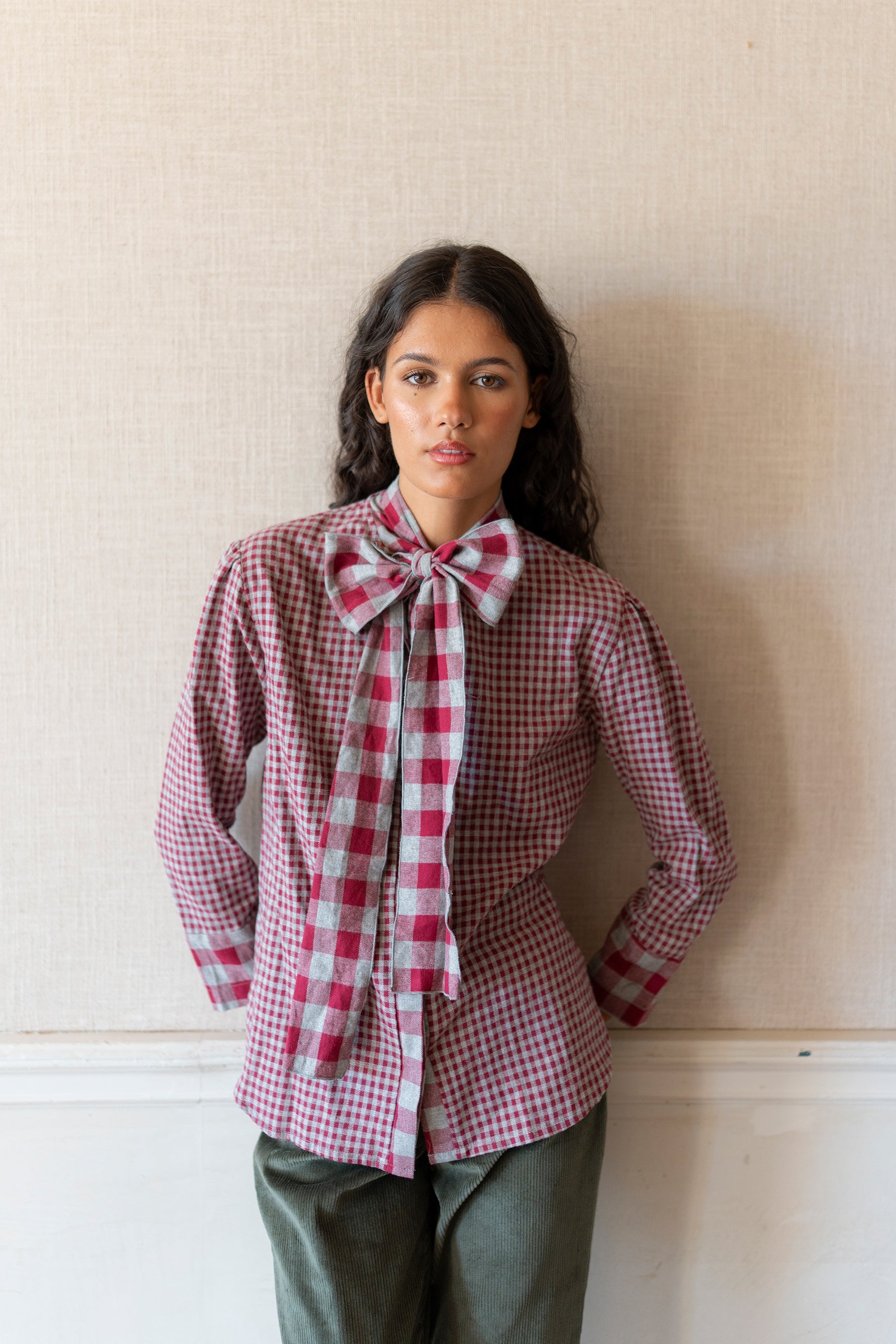 Camisa Vichy Rouge - Vanó Studio