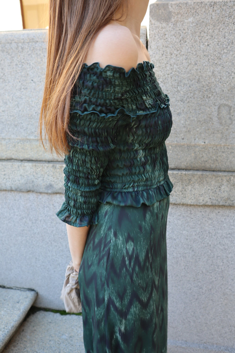 Zara Brasil Vestido Fluido Frunce Zara Vestido Bardot Lune