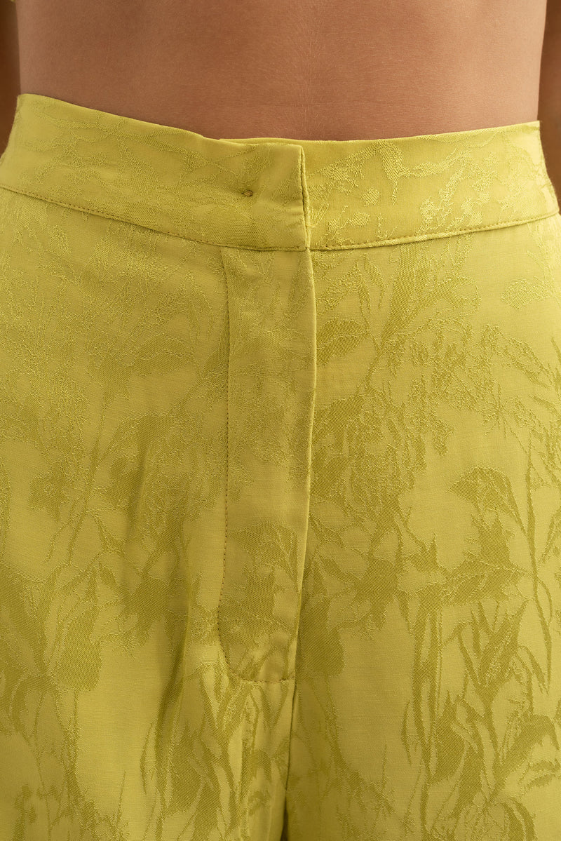 Pantalon Babylone citron vert