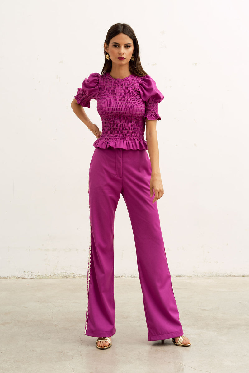 Otto Bougainvillea trousers