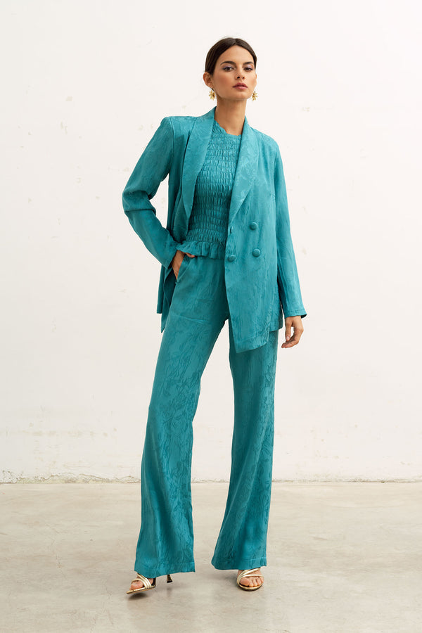 Turquoise Lutetia Jacket