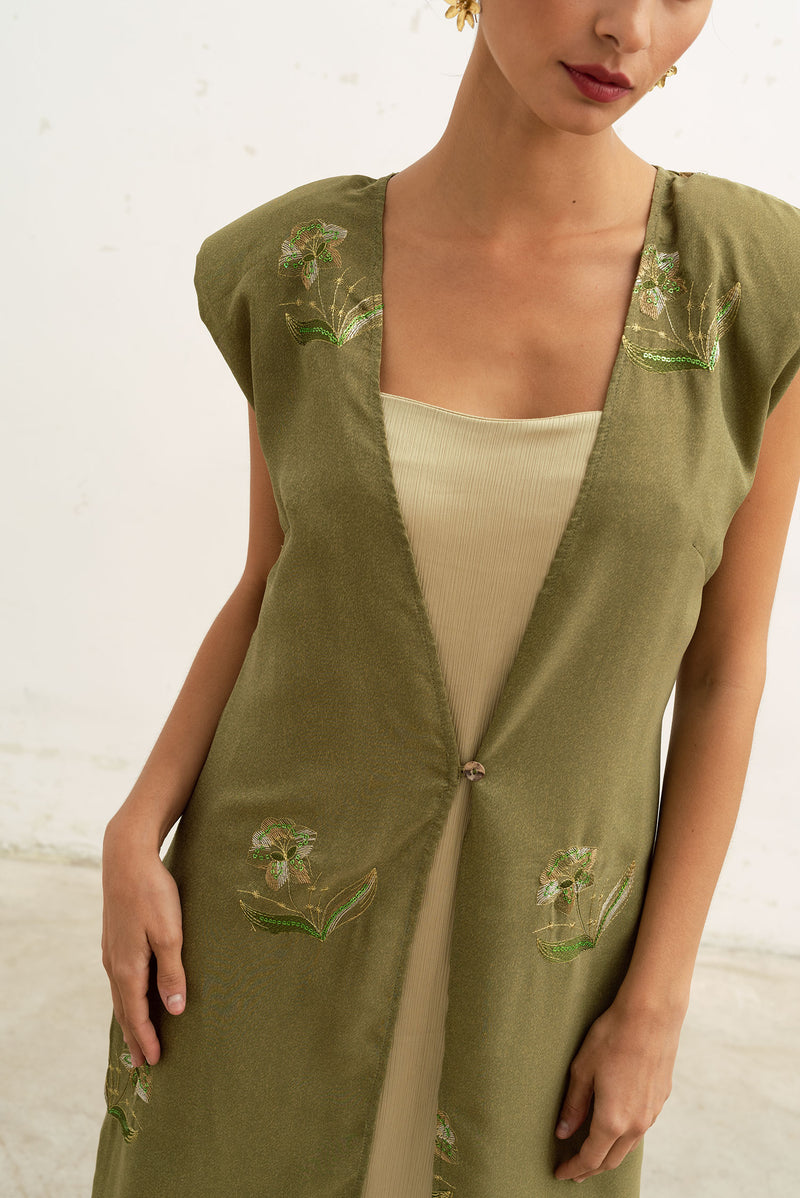 embroidered vest