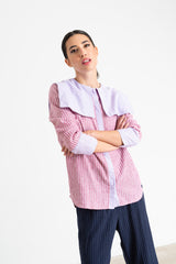 Camisa Loulou rosa/lila