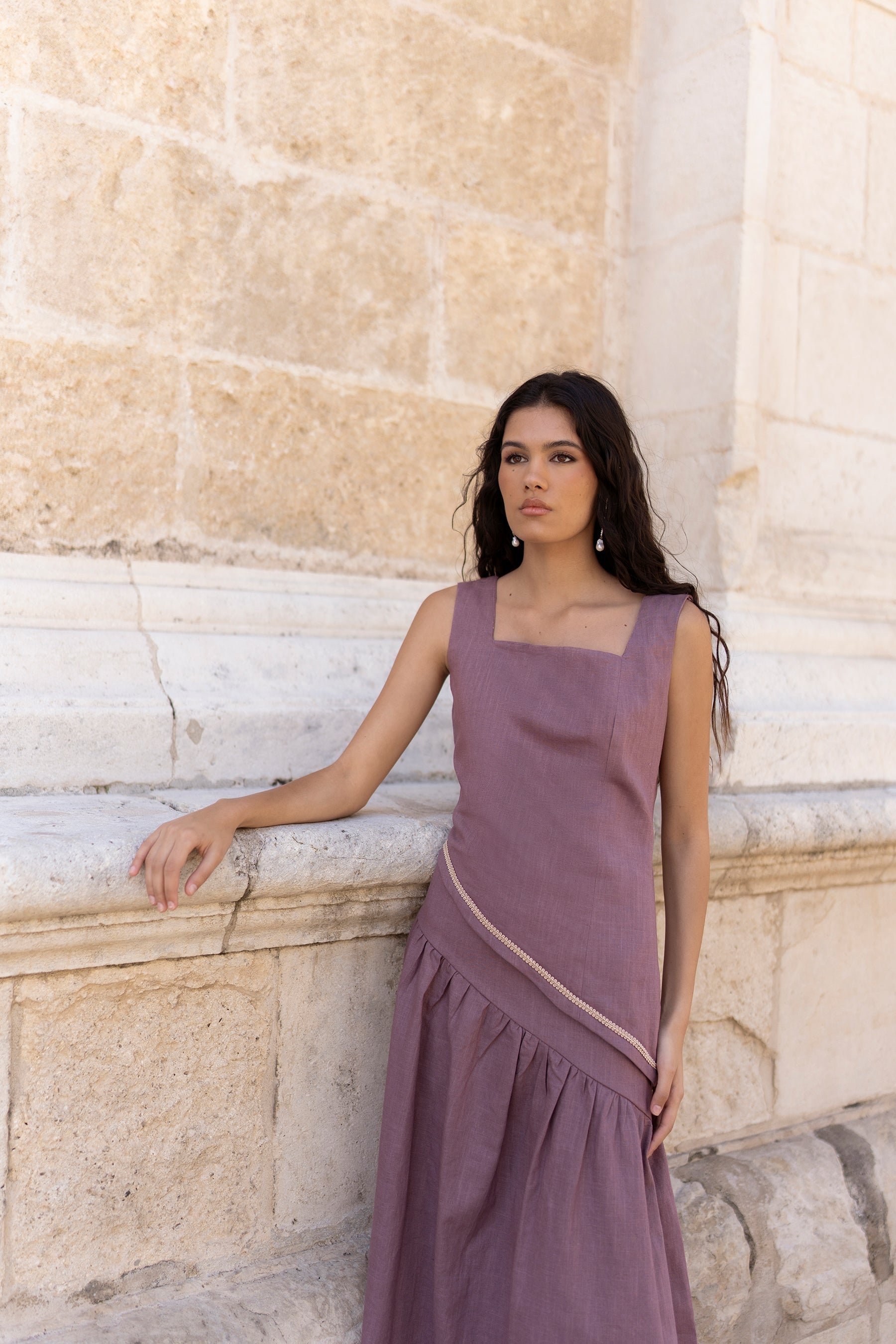 Top Lino Malva - Vanó Studio