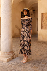 Vestido Bardot Noir