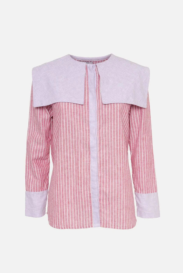 Camisa Loulou rosa/lila