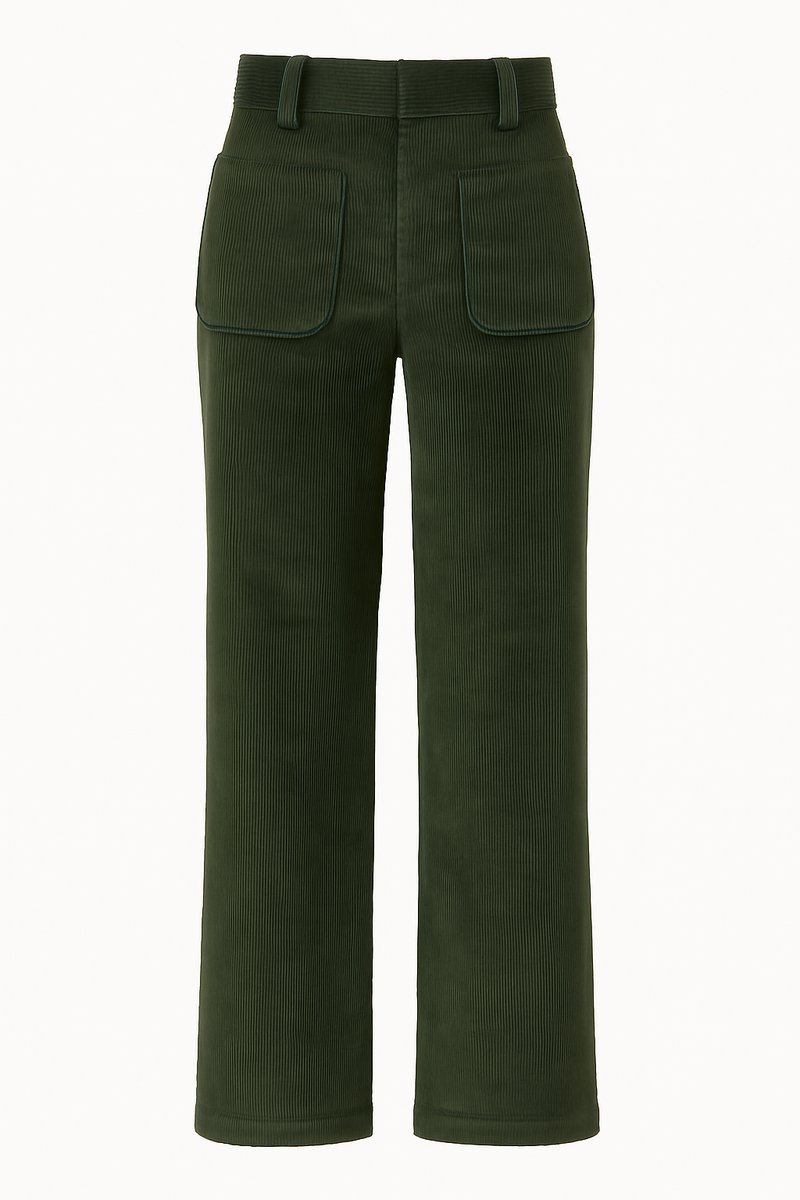 Pantalón pana verde